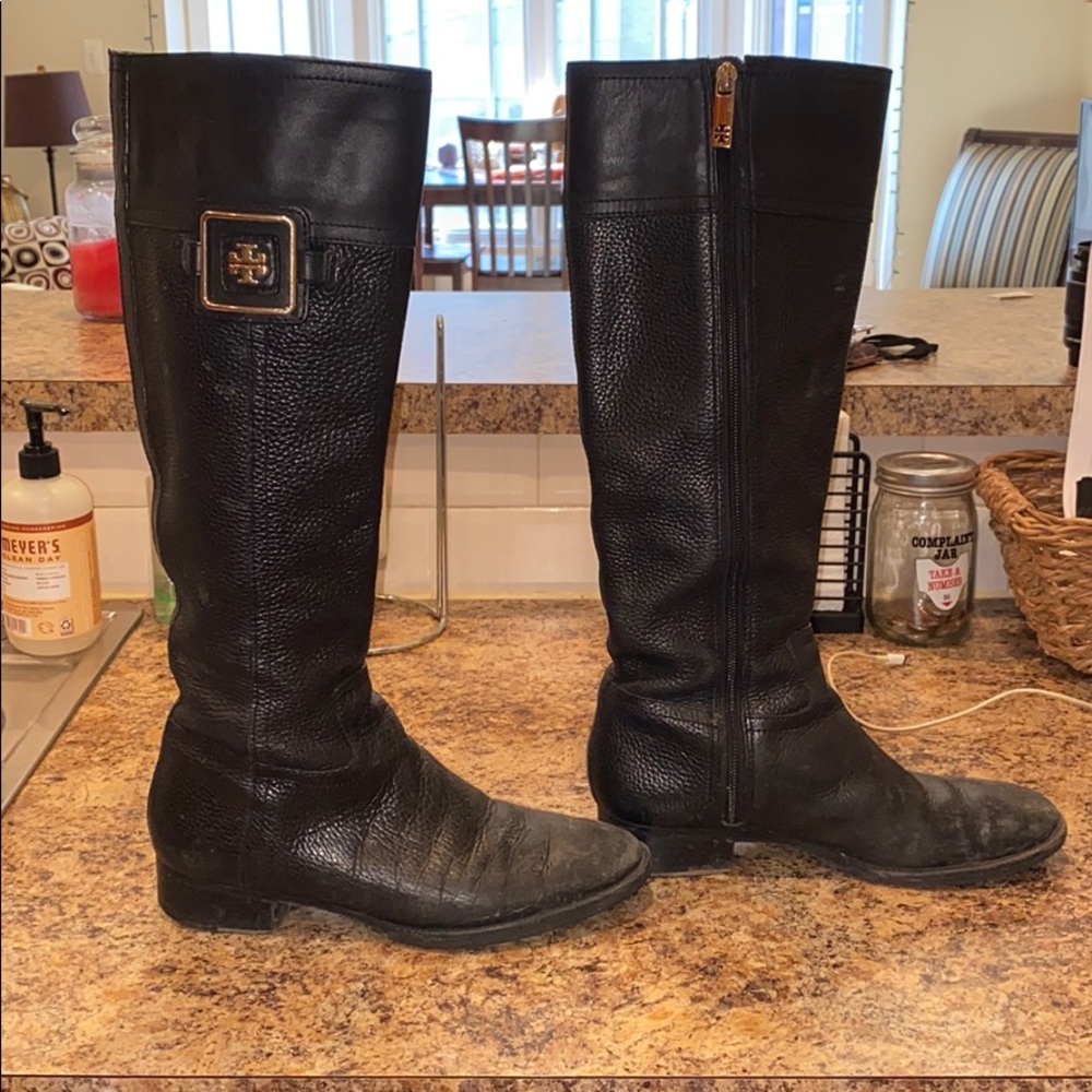 Tory Burch Black riding boots